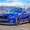 Blue Ford Mustang Sport Car Diamond Painting