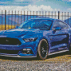 Blue Ford Mustang Sport Car Diamond Painting