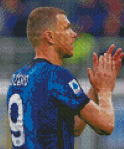 Bosnian Footballer Edin Dzeko Diamond Painting