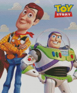 Buzz Lightyear And Woody Toy Story Poster Diamond Painting