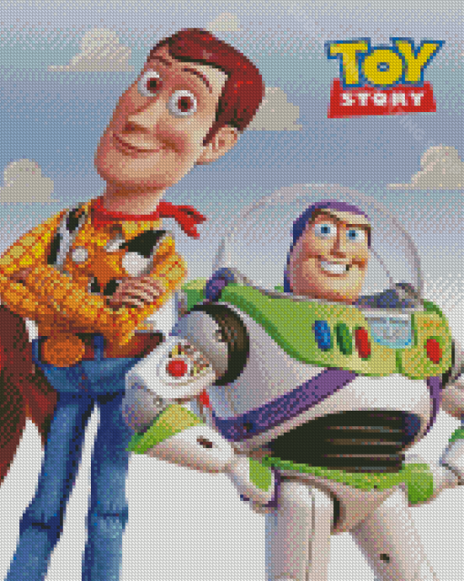 Buzz Lightyear And Woody Toy Story Poster Diamond Painting