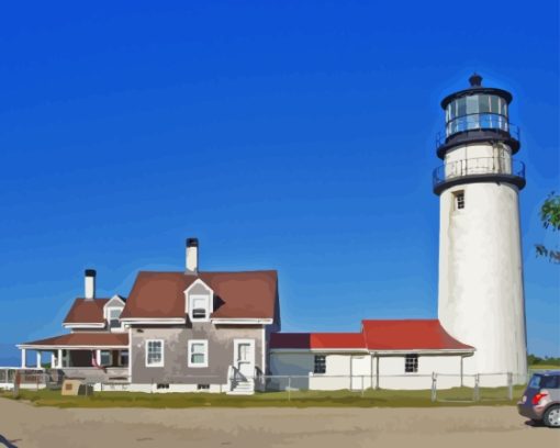 Cape Cod Highland Light Provincetown Diamond Painting