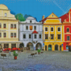 Cesky Krumlov Old Town Square Diamond Painting