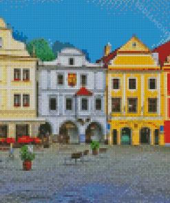 Cesky Krumlov Old Town Square Diamond Painting