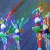 Cheerleaders Pop Art Diamond Painting