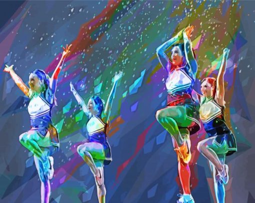 Cheerleaders Pop Art Diamond Painting