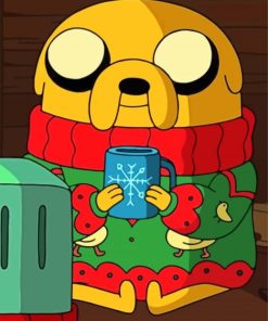 Christmas Jake The Dog Diamond Painting