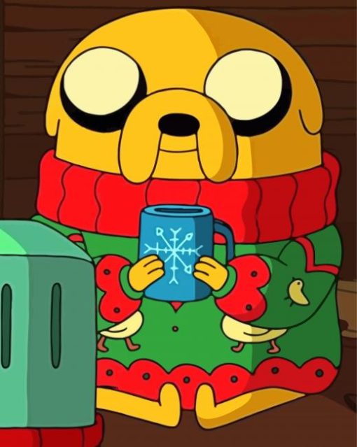 Christmas Jake The Dog Diamond Painting