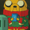 Christmas Jake The Dog Diamond Painting