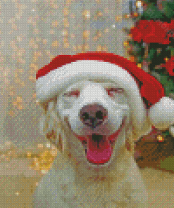 Christmas Dog Diamond Painting