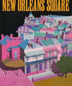 Disneyland New Orleans Square Poster Diamond Painting