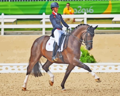 Dressage Horse Show Diamond Painting