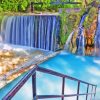 Edessa Waterfalls Greece Diamond Painting