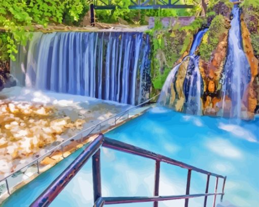 Edessa Waterfalls Greece Diamond Painting