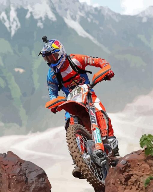 Enduro Motorcycle Sport Diamond Painting