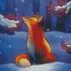 Fox Snow Animal Diamond Painting