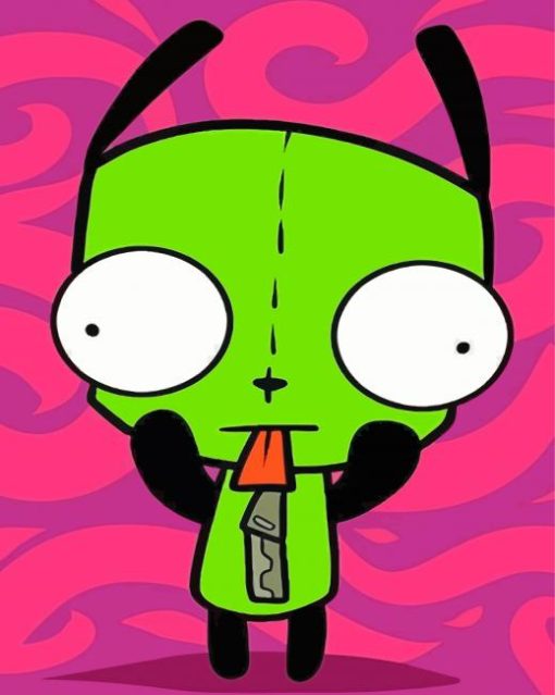 GIR Invader Zim Diamond Painting