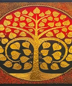 Golden Tree Diamond Painting