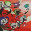 Invasor Zim Characters Diamond Painting