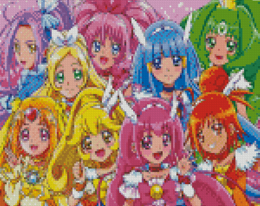 Japanese Smile Precure Diamond Painting