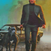 John Wick Dog Art Diamond Painting