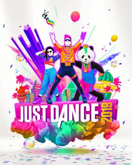 Just Dance Game Poster Diamond Painting