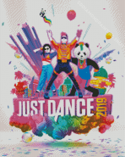 Just Dance Game Poster Diamond Painting