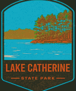 Lake Catherine State Park Poster Diamond Painting