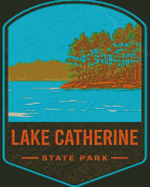 Lake Catherine State Park Poster Diamond Painting