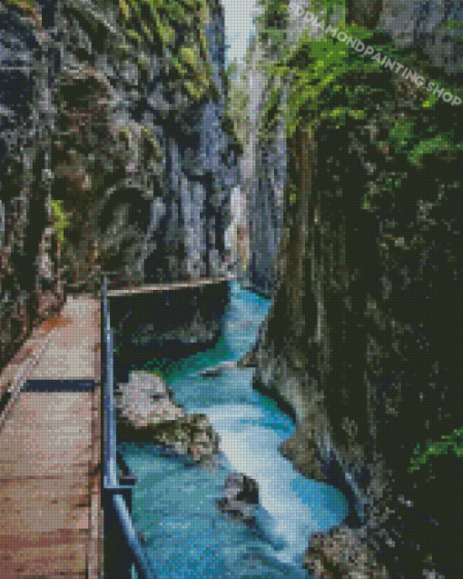 Leutasch Gorge Mittenwald Germany Diamond Painting