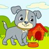 Little Cute Cartoon Dog Diamond Painting