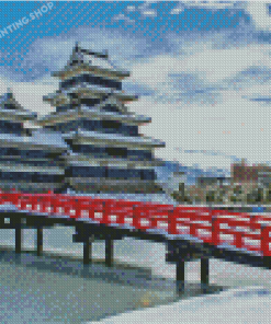 Matsumoto Black Castle Japan Diamond Painting