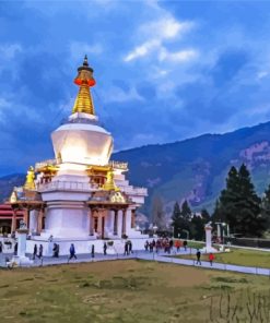 Memorial Chorten Bhutan Diamond Painting