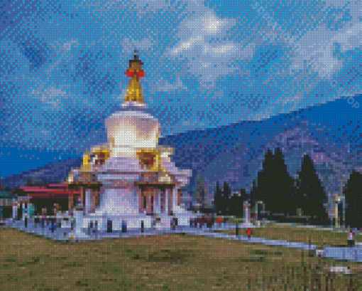 Memorial Chorten Bhutan Diamond Painting