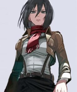 Mikasa Ackerman From Attack On Titan Diamond Painting