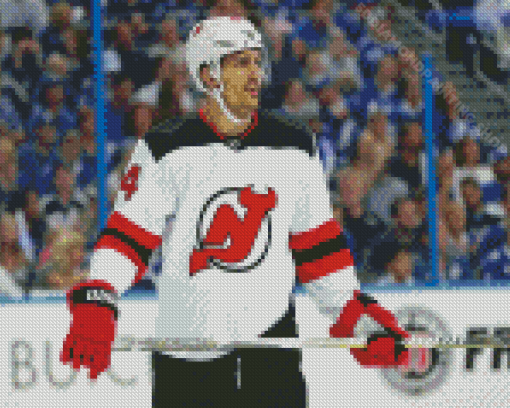 Miles Wood Devils Team Player Diamond Painting