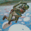 Military Paratrooper Diamond Painting