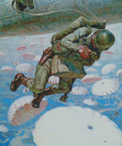 Military Paratrooper Diamond Painting