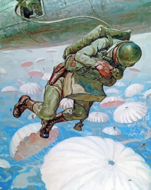 Military Paratrooper Diamond Painting