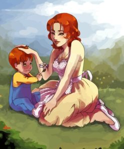 Mom And Son Diamond Painting