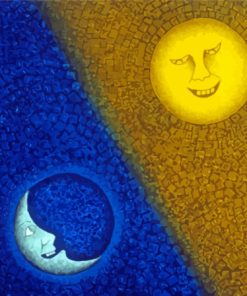 Moon And Sun By Rufino Tamayo Diamond Painting