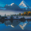 Mount Assiniboine Water Reflection Diamond Painting