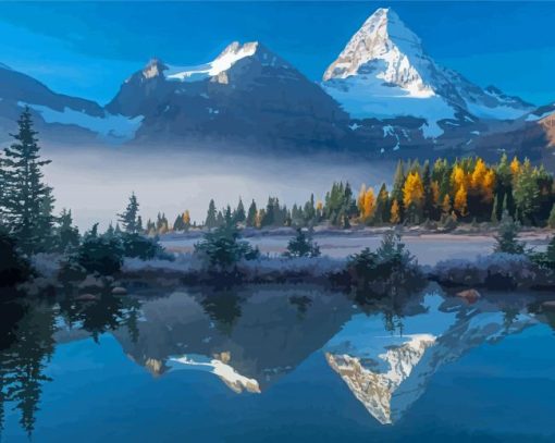 Mount Assiniboine Water Reflection Diamond Painting