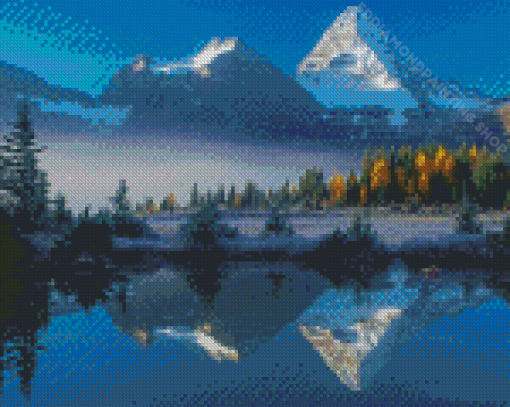 Mount Assiniboine Water Reflection Diamond Painting