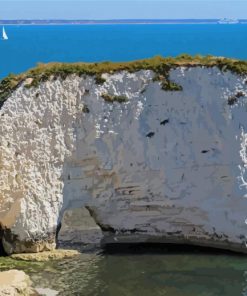 Old Harry Rocks Seascape View Diamond Painting