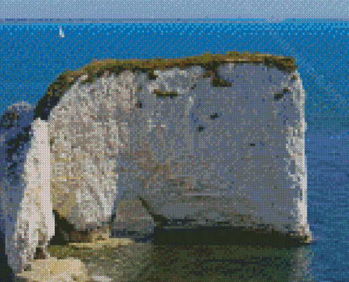 Old Harry Rocks Seascape View Diamond Painting