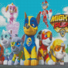 Paw Patrol Mighty Pups Animation Diamond Painting