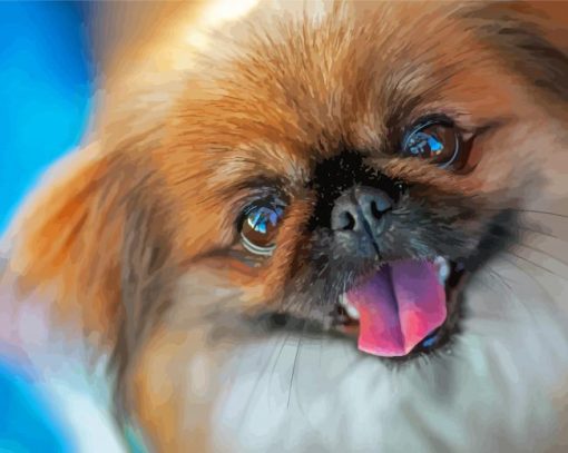 Pekingese Cute Face Diamond Painting