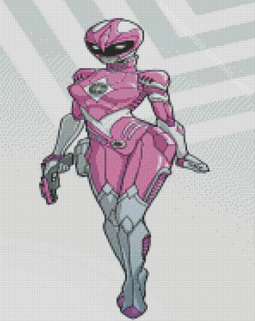 Pink Power Rangers Diamond Painting