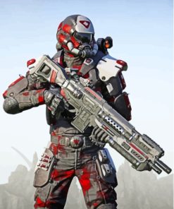 PlanetSide 2 Game Character Diamond Painting